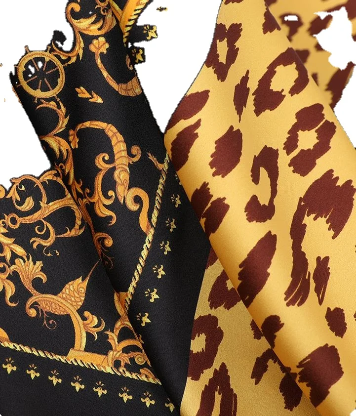 Wholesale Quality Digital Printing Luxury Printed Satin Fabric Silk