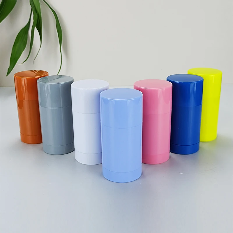 Empty Plastic Bottle Cosmetic 50ml 75g Antiperspirant Deodorant Packaging Solid Perfume Deodorant Stick Container