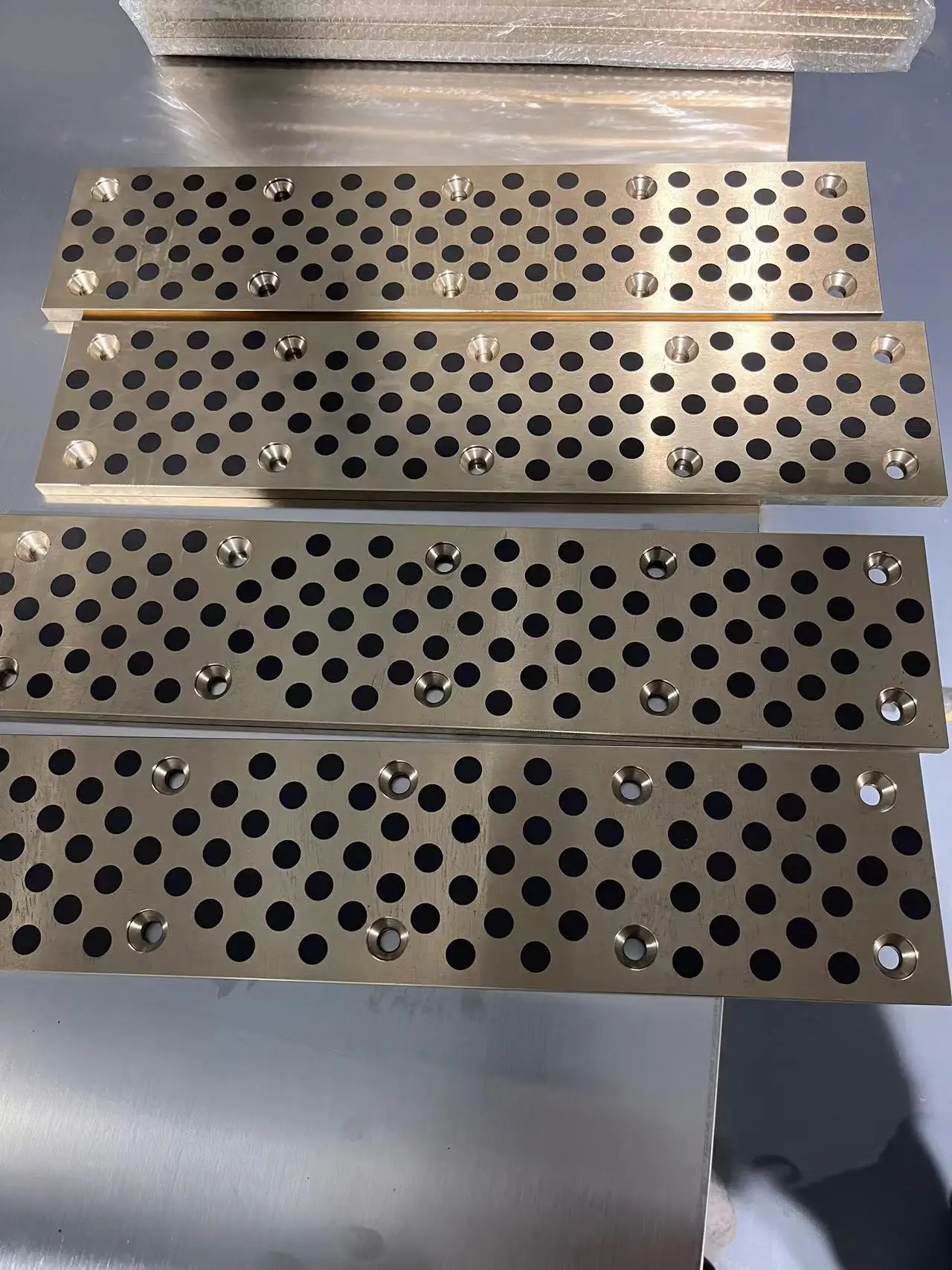 Self Lubricating Bronze Graphite Washer Plate Blocks High Load Copper Base Customized JDB Bushing Washers Plate Blocks