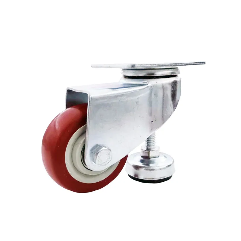 
2020 Hot sale 2inch 3inch 4inch industrial adjustable wheels leveling casters swivel casters for mechanical equipment 