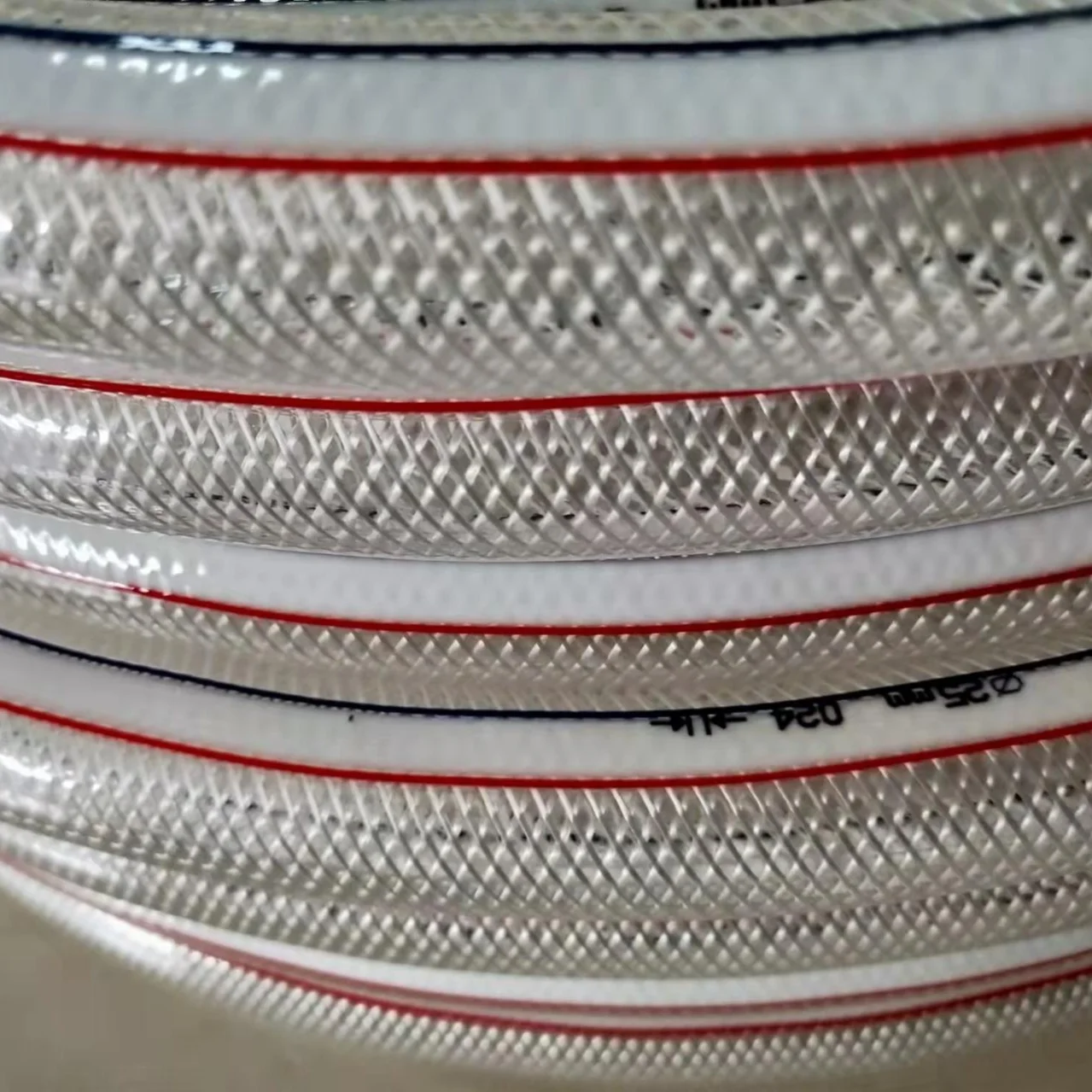 Non-toxic Plastic Fibre Reinforced Tube Braided PVC Hose PVC Transparent Hose