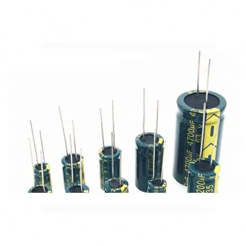 2-100pcs 10V 16V 25V 35V 50V 100V 400V 20% High Frequency Capacitor 100UF 220UF 330UF 470UF 680UF 1000UF 1500UF 2200UF 3300UF