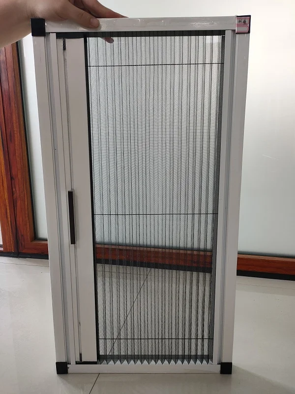 pleated folding screen door/retractable screen window