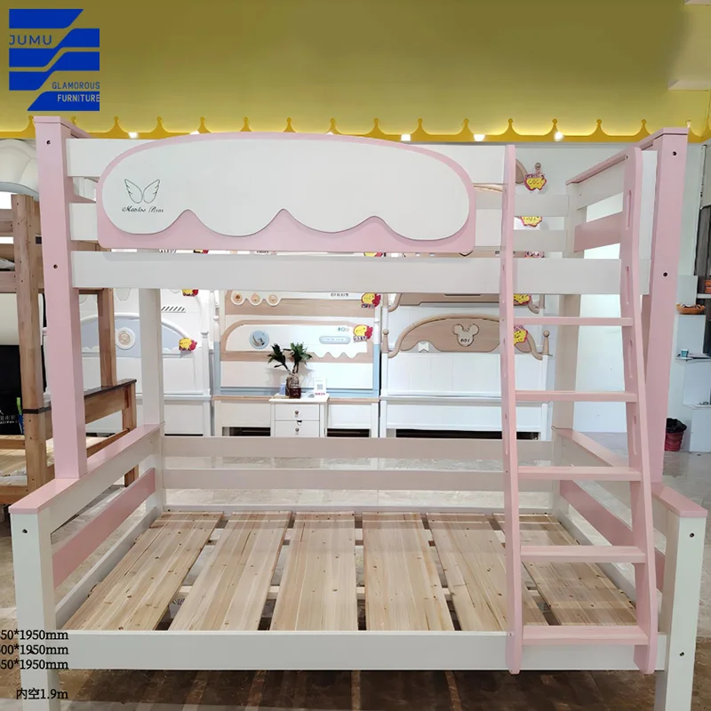 Glamorous Furniture High Quality bunk bed for kids Apartment Double Bed Modern Style wood Adult Student Dormitory