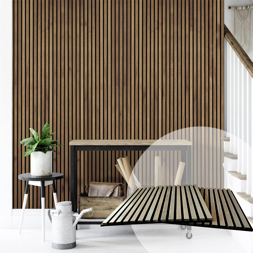 Designer Interior Living Room Decor 3d Wall Akoestische Wood Wall Akustik Platten Acoustic Panels