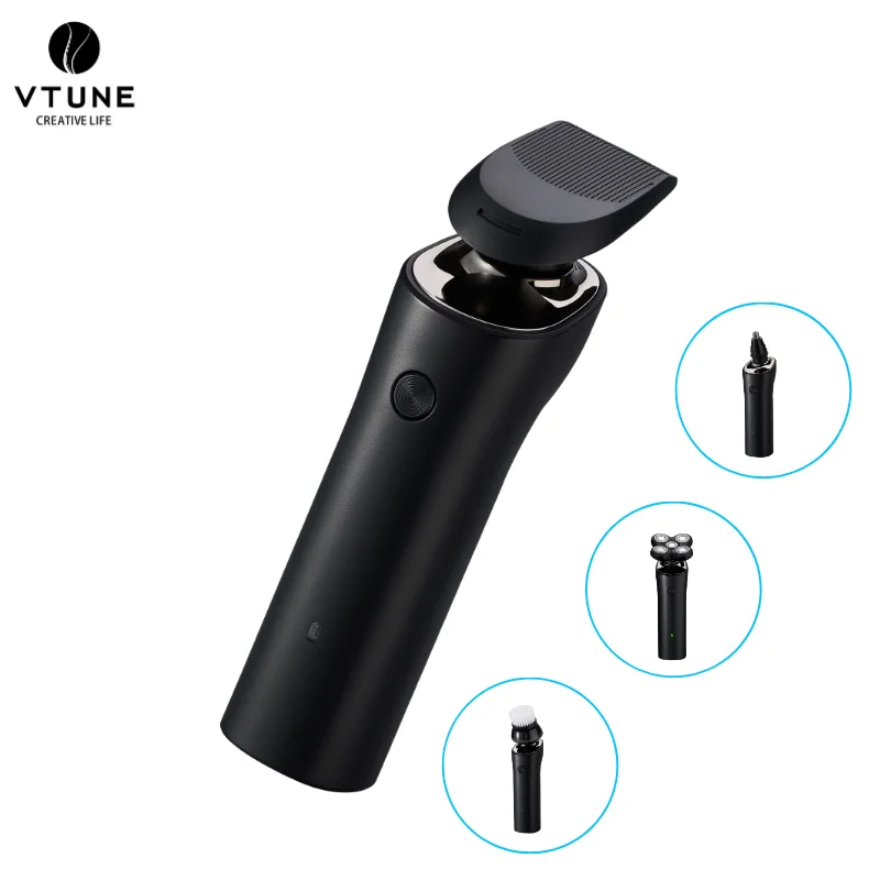 
Personal Care Rechargeable Men Facial Trimmer Portable Travel Shaver Electric Hair Rotary Shaver 