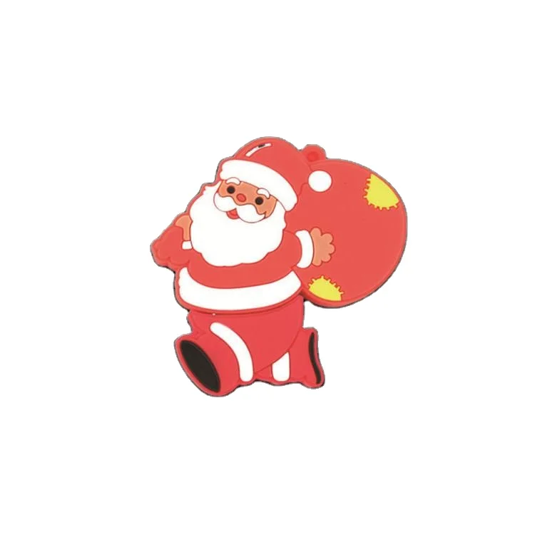 Wholesale Christmas Gifts New Year Gifts USB Flash Disk Customize Cartoon Santa Claus Private Label
