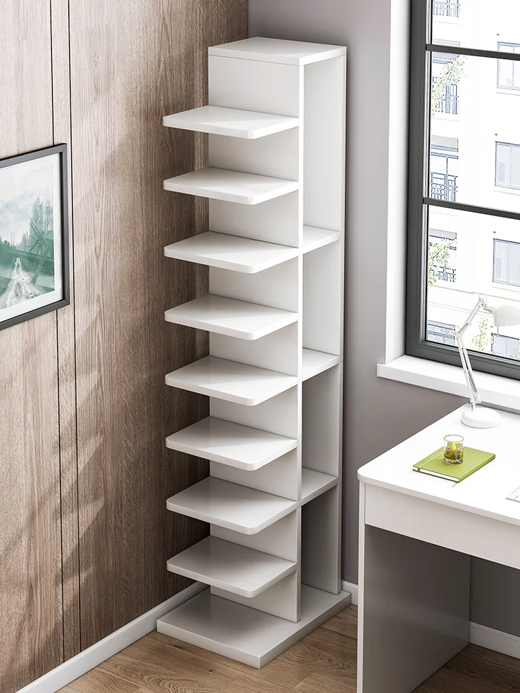 Guaranteed Quality wooden nordic bookshelf with cabinet bookcase modern luxury living room 9 shelf bookcase