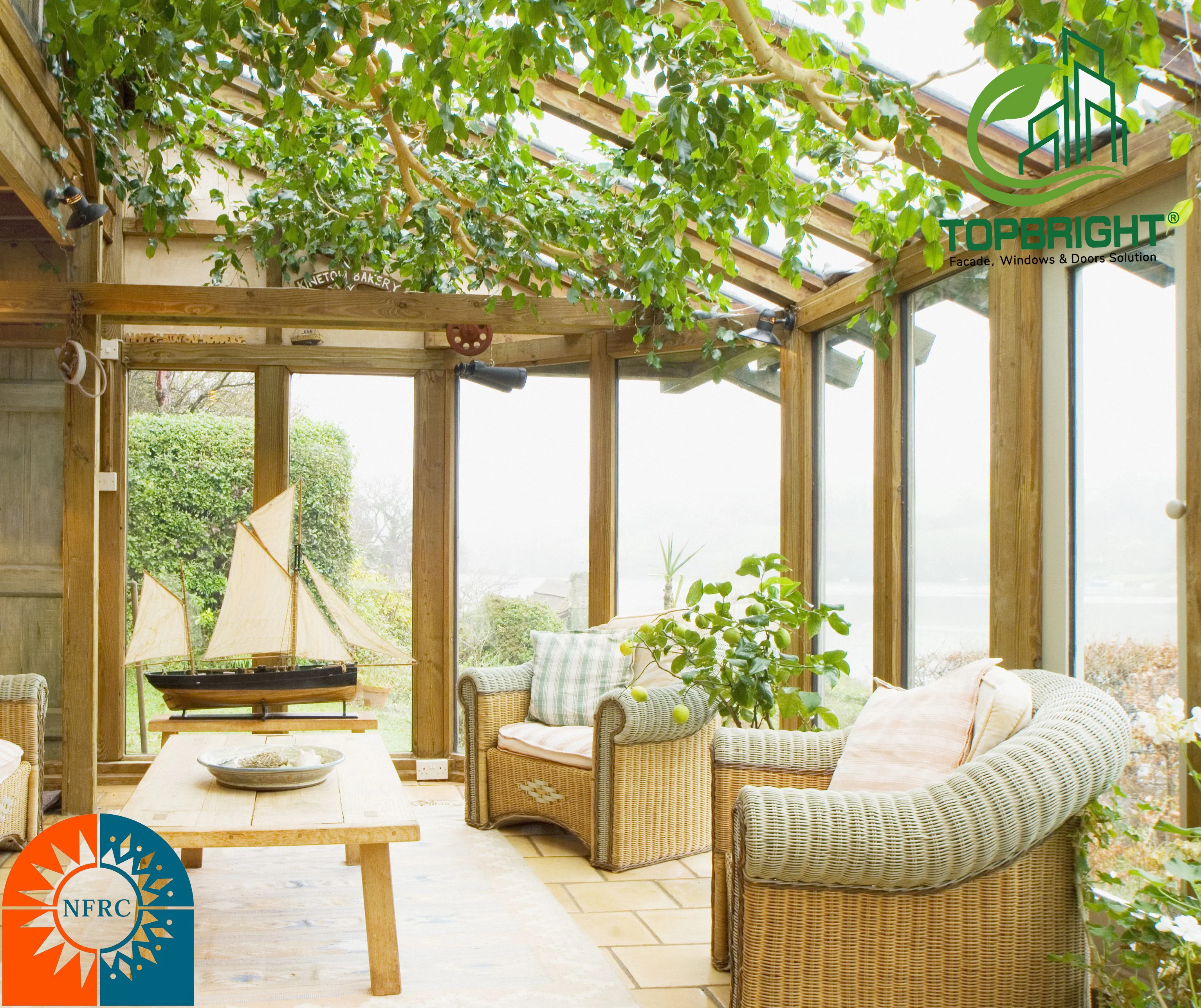 Customized Outdoor Aluminum Winter Garden Room House Glass Sunrooms