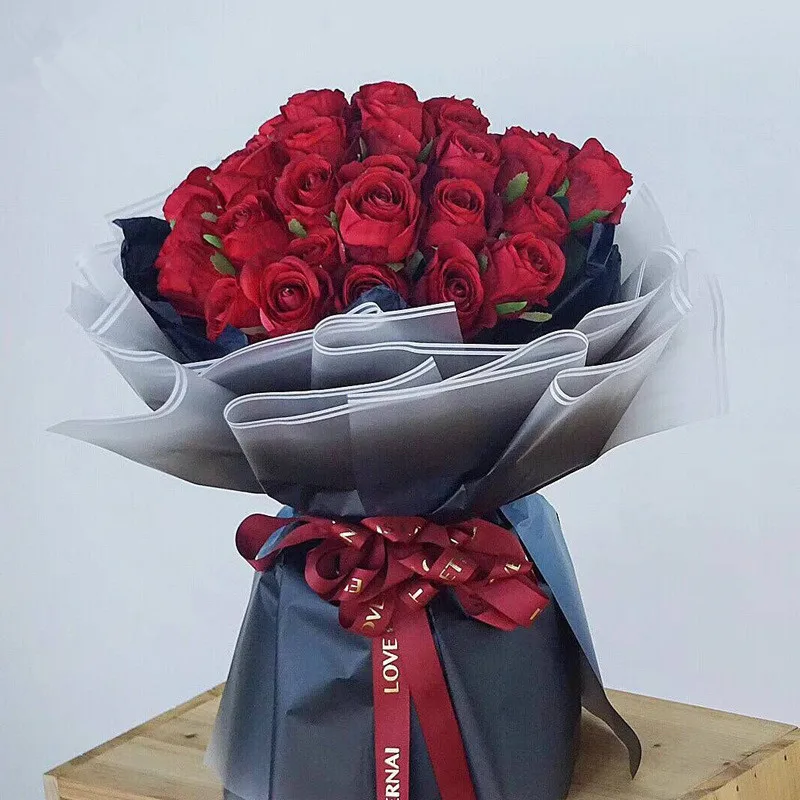 Wholesale Bouquet Korean Paper for Flowers Film Transparent Gift Wrapping Paper