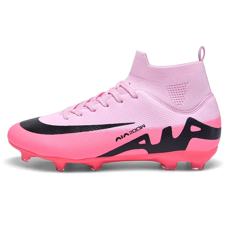 Wholesale High Quality Soccer Cleats for Men/Women Fashionable Football Shoe Boots with Durable Rubber Mesh Insole Outdoor Use