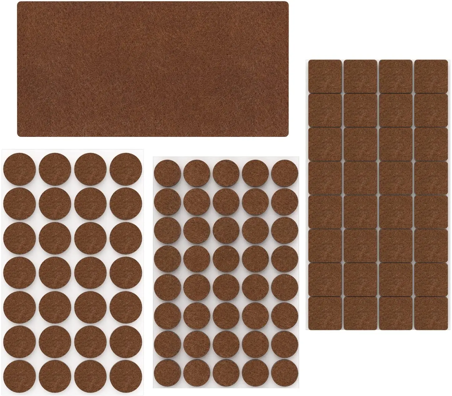 Набор сверхпрочных самоклеящихся войлочных прокладок для мебели, 4 шт./упаковка, разные размеры, напольная Защитная пленка для твердых поверхностей