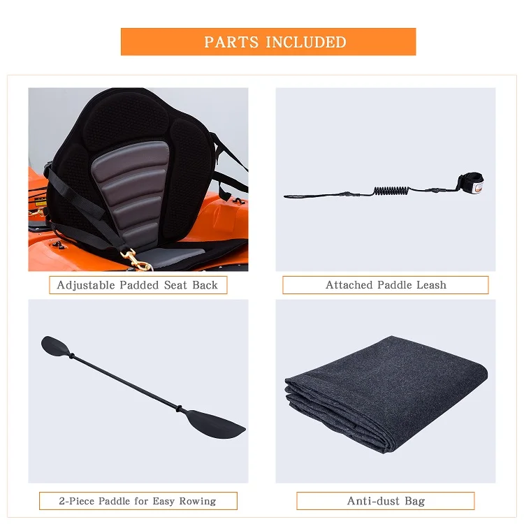 WOOWAVE Canoe Kayak With Kayak Accessories