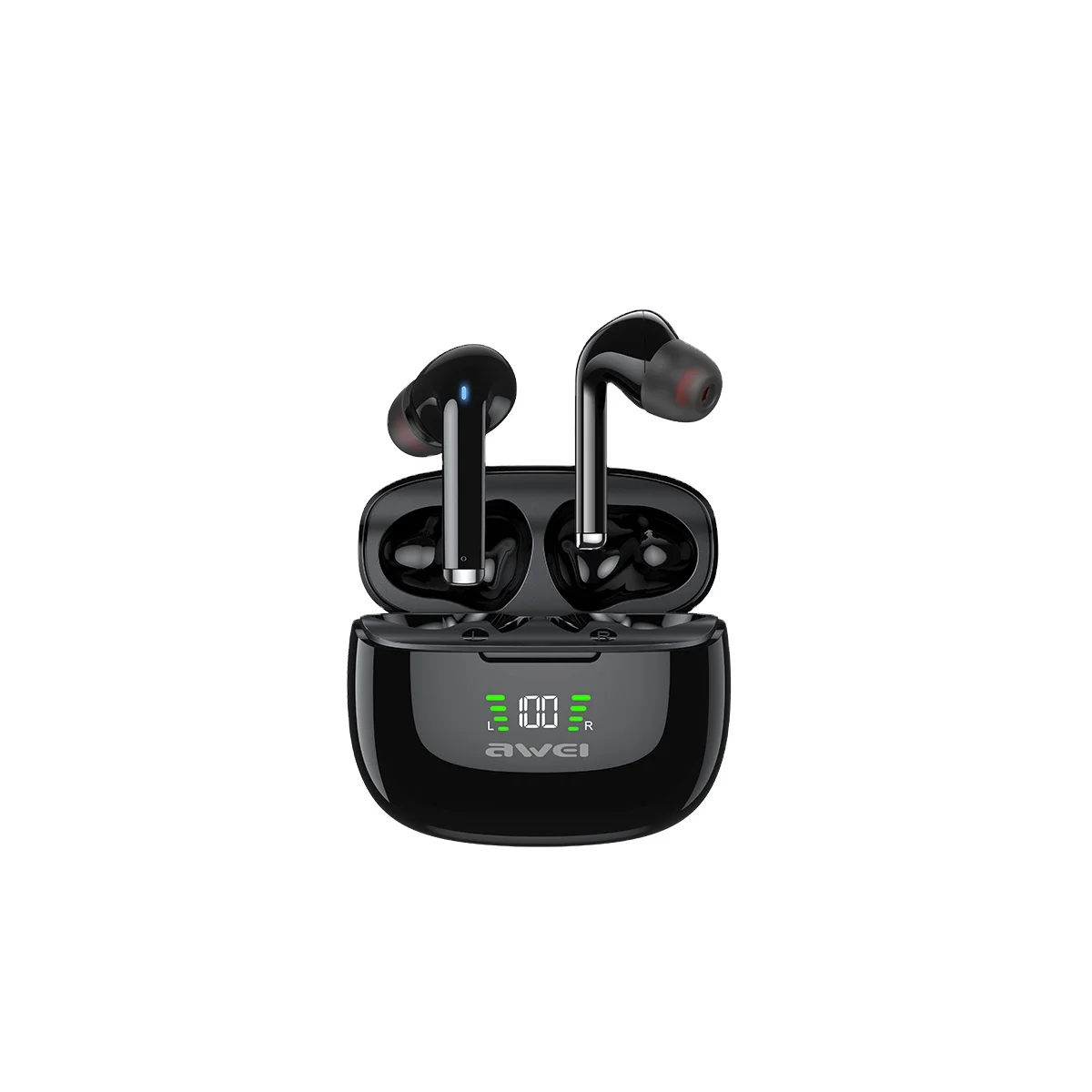 Awei New Arrival Bluetooth Earphone Headphone Version 5. 2 TWS TA8 Cellphone Earbuds Wireless Stereo Earphone Bluetooth