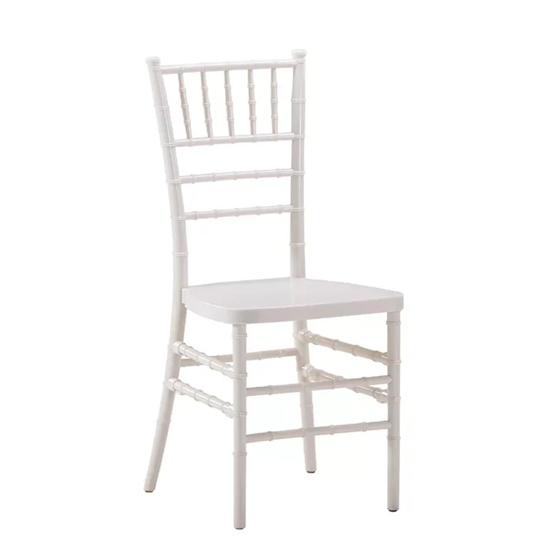 Factory lowest price hotel resin acrylic Tifany chivari chairs plastic party wedding chair for events wedding party