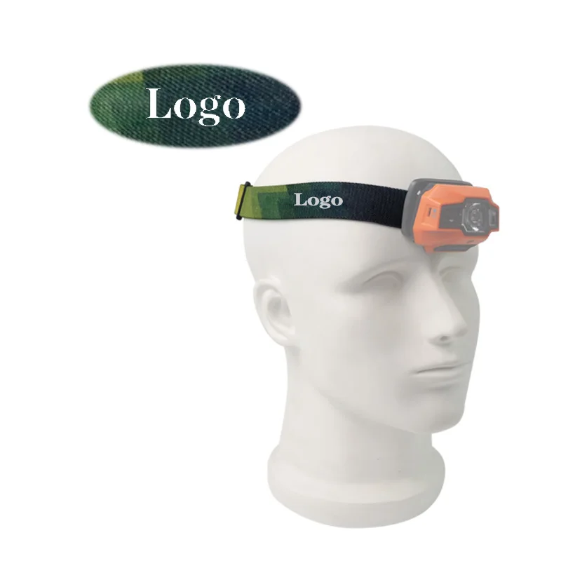 MOQ Custom Adjustable Nylon headlamp headband LED Climbing headlamp Headband Cycling Headlamp Headband Elastic