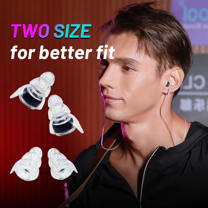 New Arrival Fashionable Safety Earplugs High Fidelity Musician Ear Plugs for Concerts Soft silicone earplugs for DJs