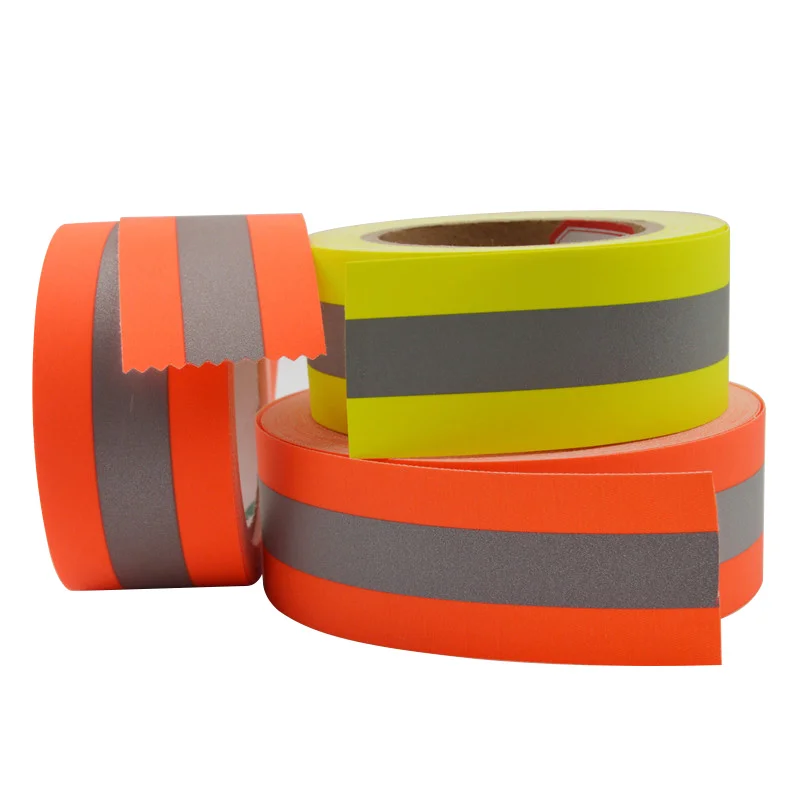 Светоотражающая лента, рулоны, 100% арамидная огнестойкая отражающая предупреждающая лента, ткань