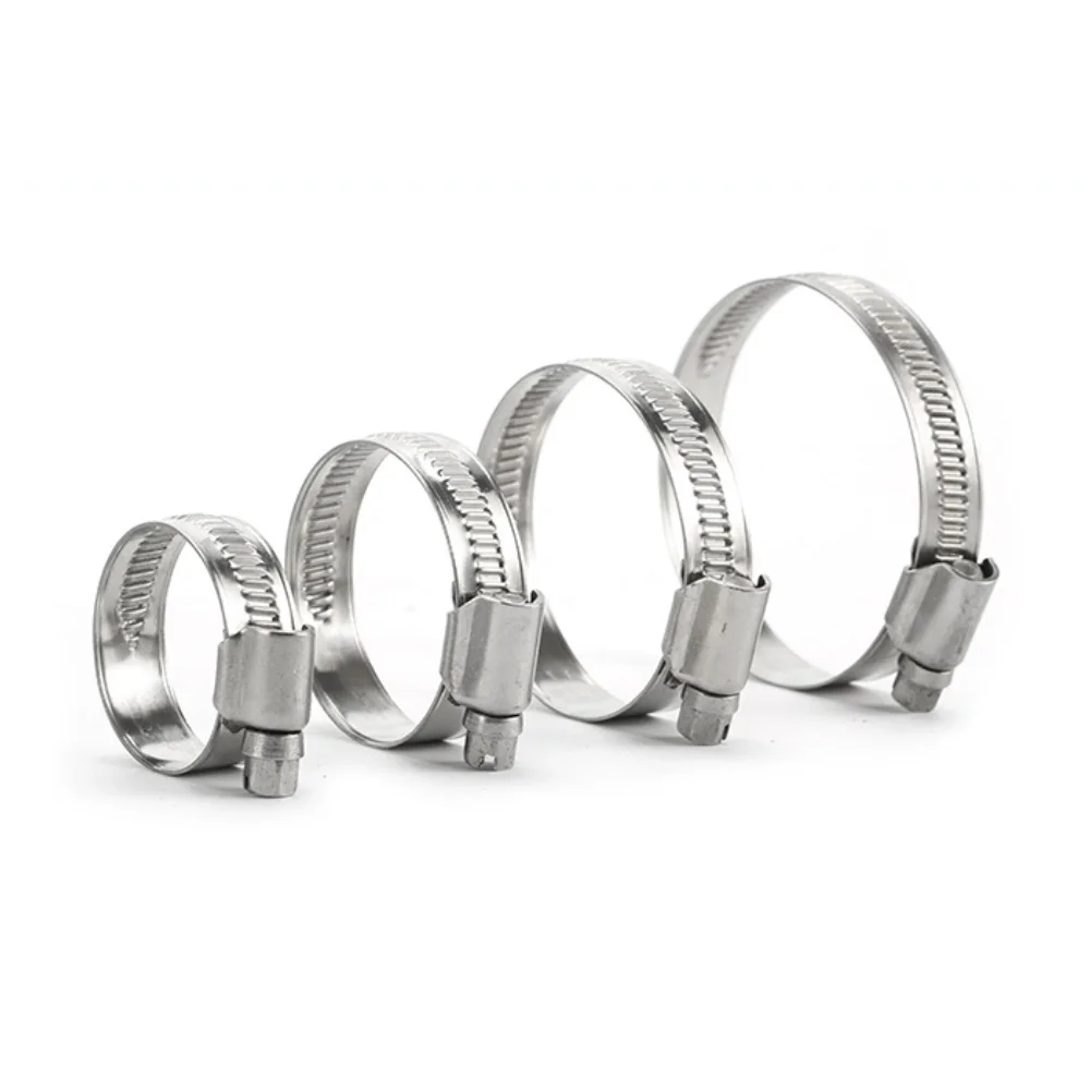 9mm Band Width Germany Type Hose Clamp And Worm Clamp Stainless Steel 201 W2 Hydraulic Tube Pipe Hose Clip