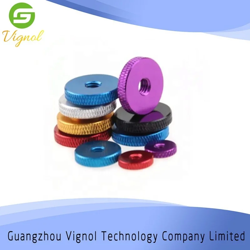 High quality and low price conical washer nuts color anodized aluminum washers