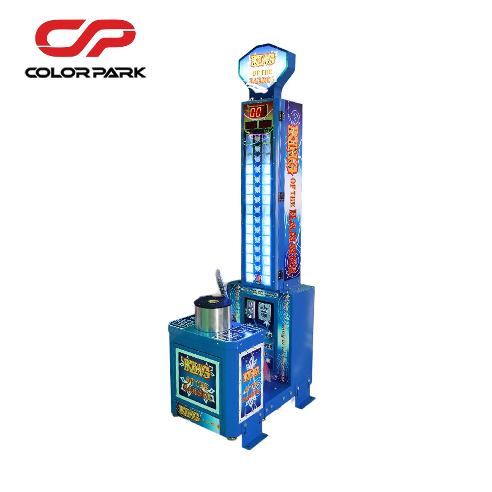 colorful fun entertainment indoor game room coin operated game machine Hammer boxing machine Strength test rarcade  game machine