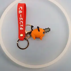 Car Key Ring Pendant Doll Cartoon Marvel Iron Spider Man Captain America Key Chain with Hand Strap Promotional Gifts Ornaments