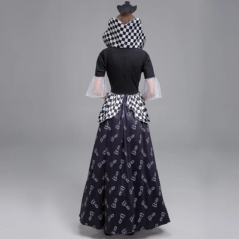 Halloween Adventures In Wonderland Queen Dress Sexy Casino Clown Dress Witch Dress Up Masquerade Halloween Costumes Bulk