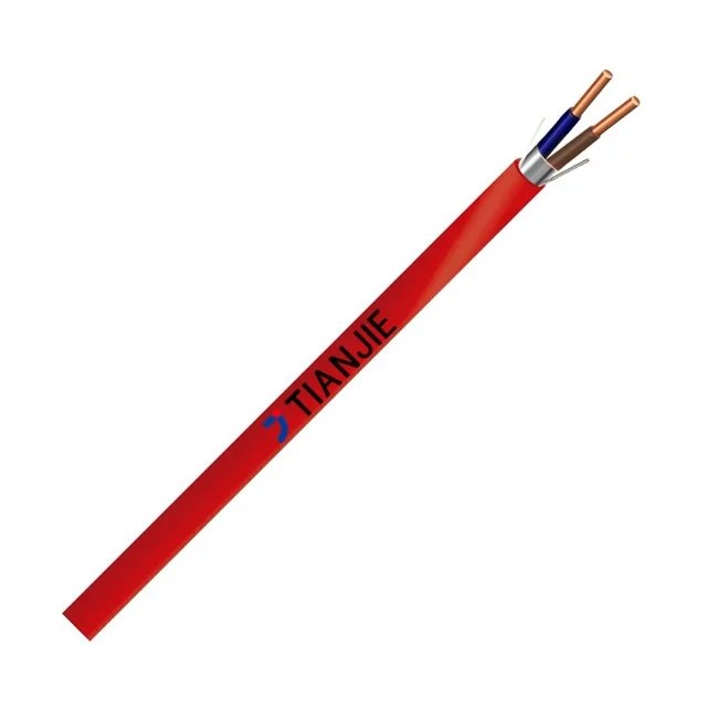 TIANJIE - UL LISTED Red Copper Conductor FR PVC Shielded 2 -4 core 18AWG/16AWG/14AWG Fire Alarm Cable