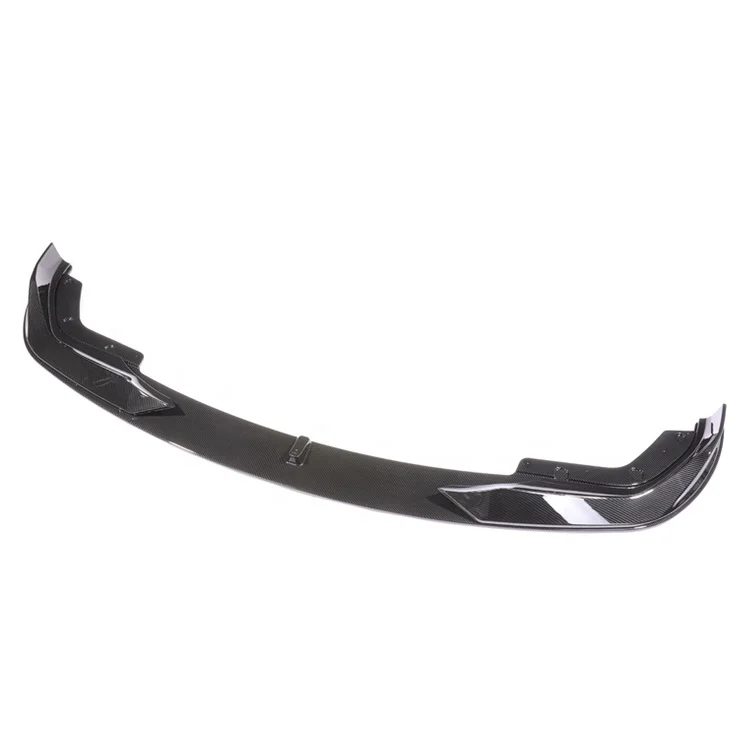 Automotive Parts Carbon Fiber look Car Front Bumper Lip For BMW 3 Series G20 Upgrade AC Type Front Lip Splitter 2019 2020