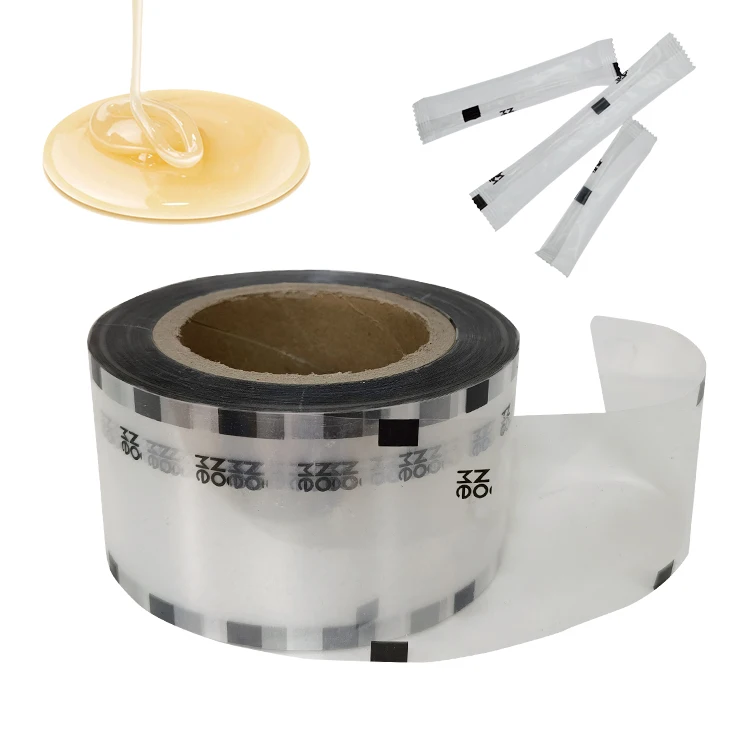 Best Seller Honey Food Packaging Roll Film Aluminum Foil Plastic Printed Laminated Packaging Film Roll