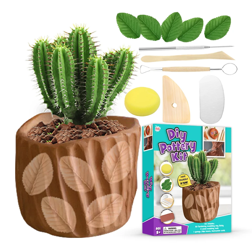 DIY Pottery Clay Kit Clay Sculpd Pottery Starter Kit Includes Sculpting Tools Arts Crafts Hobby Pottery Wheel For Kids
