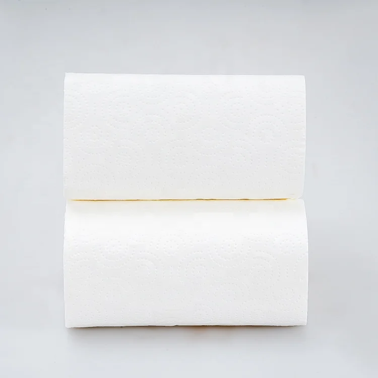 Wholesale Custom Factory Price Soft 2Ply Embossed Kitchen Paper Roll Towel Printed Roll Paper Towel For Kitchen
