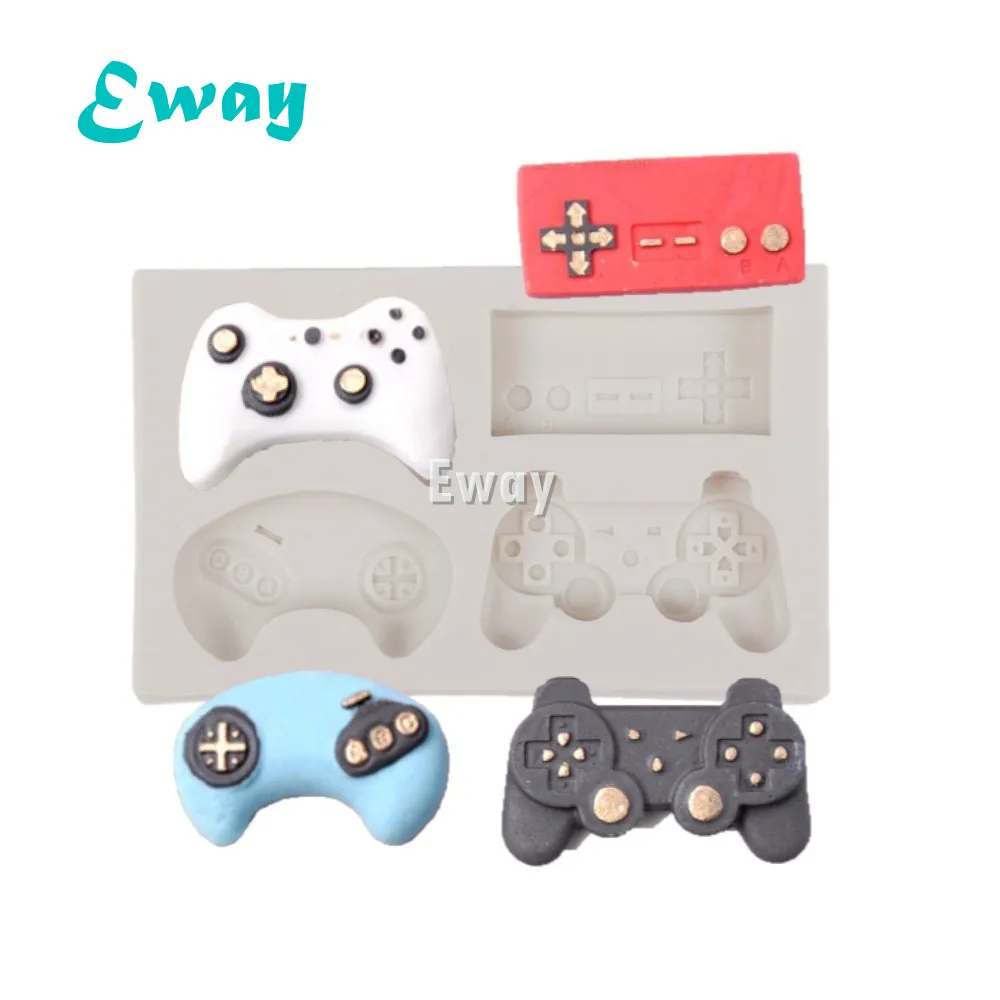 New Game Controller Gamepad Silicone Mould Video Game Controller Fondant Mold For Cupcakes Resin Clay Gumpaste