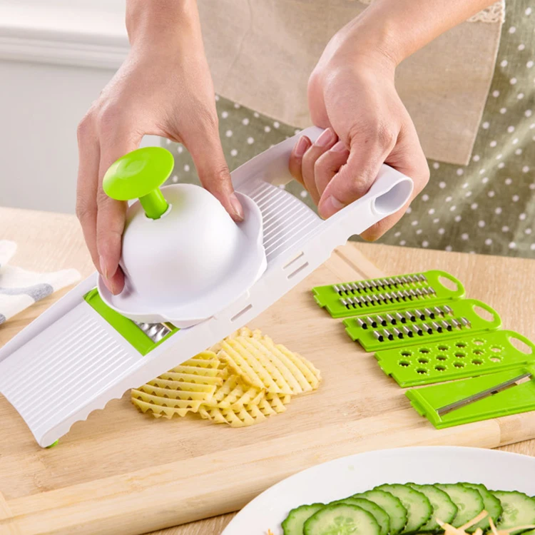 Top Seller Kitchen Utensil Green Leafy Tool Vegetable Chopper Set Hanging Portable Home Use Kitchenware Kit