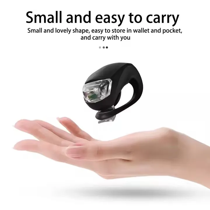 XUNTING Bicycle Front Light Silicone LED Head Front Rear Bike Wheel Light Waterproof Cycling Bike Lamp