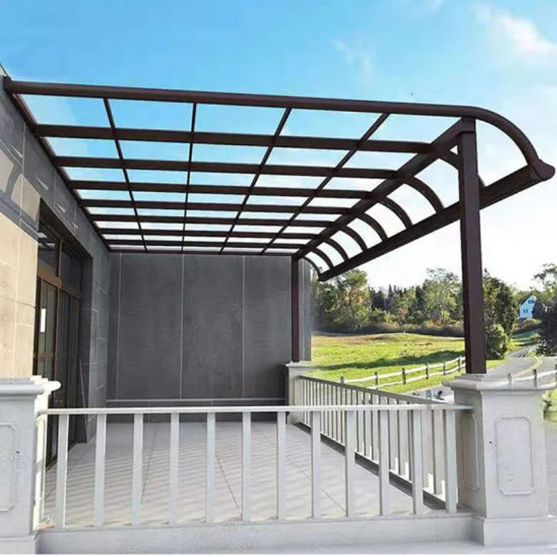 High End Polycarbonate Roof Aluminum Profile Car Port Shelter Metal Carport Canopy for Outdoor Car Parking