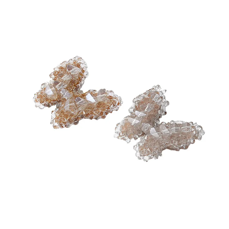 2022 Popular Manicure Butterfly Full of Diamond Rhinestones Nail Art 3D Bear Pink Black Crystal Nail Art Charms