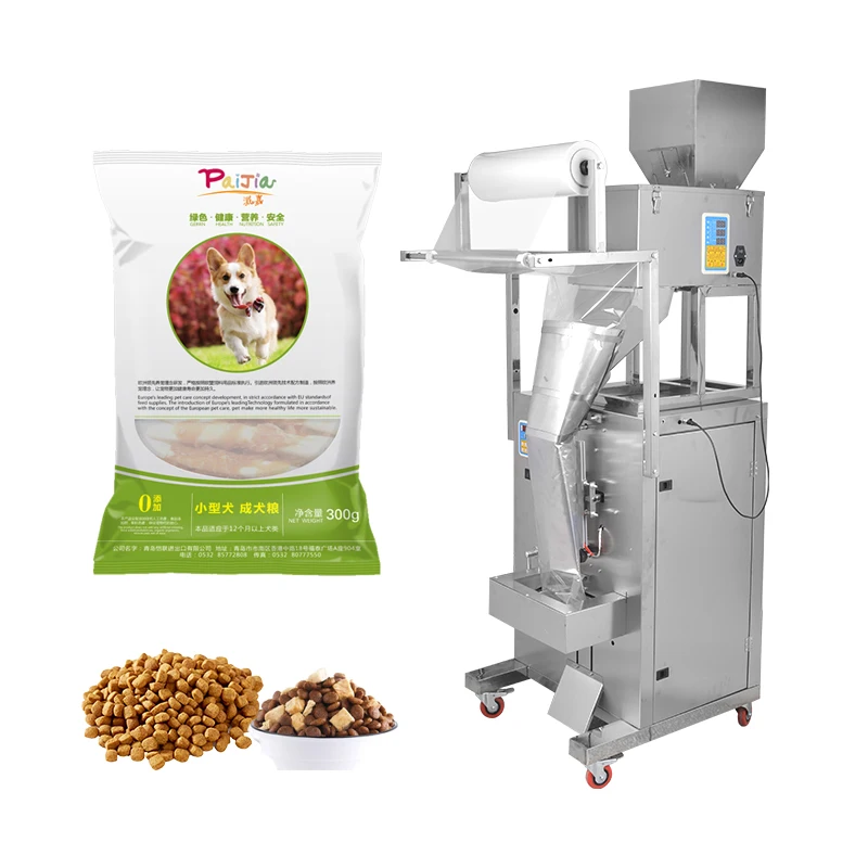 heat sealed wood pellet sawdust fertilizer granualar packing packaging machine