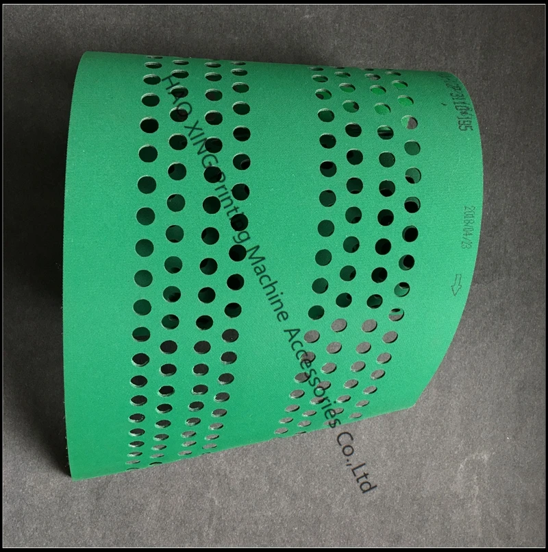 3100 * 195mm KBA conveyor belt, green conveyor belt, press accessories, suction conveyor RA106 belt, offset press parts 105-6