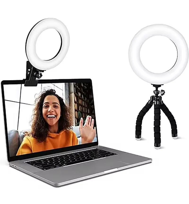 Dimmable Makeup Led Circle Ring Light With Tripod Stand For Live Photography Video Lights