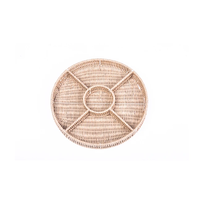 Storage hand woven basket High quality multi-use Natural Style kunststoff gewebt korb rattan basket for snack fruit