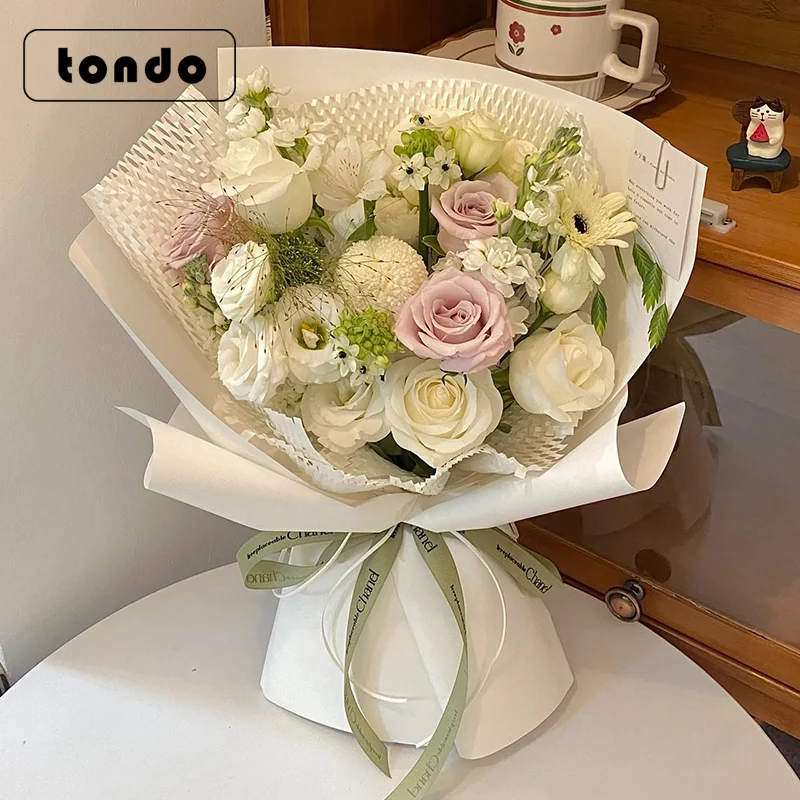 New 20 sheets 35*50cm Waterproof Flower Boutique Packaging Paper Korean Paper