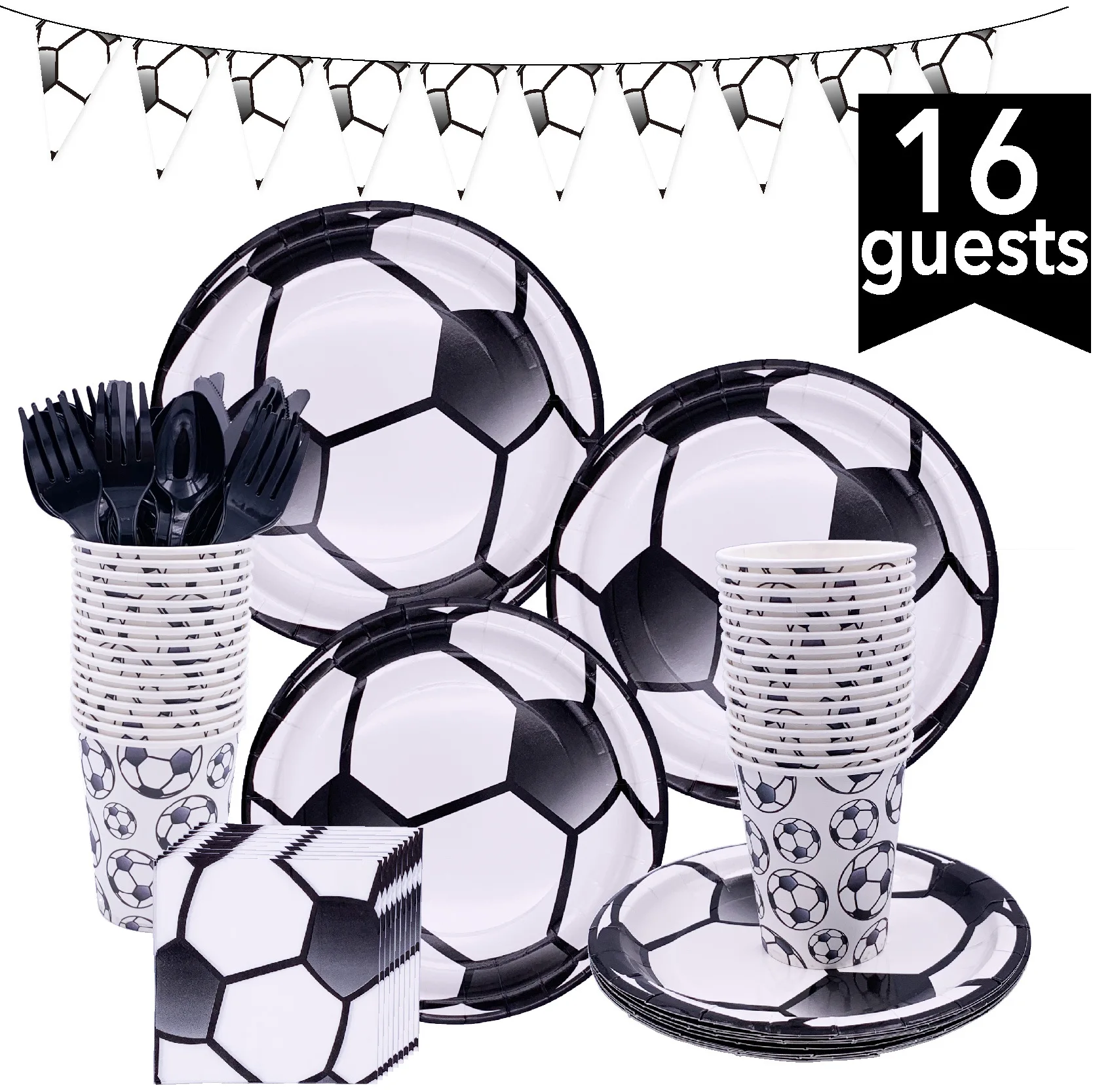 football party set for kids soccer shape plates football theme birthday supplies decoration cake paper plate paper cup