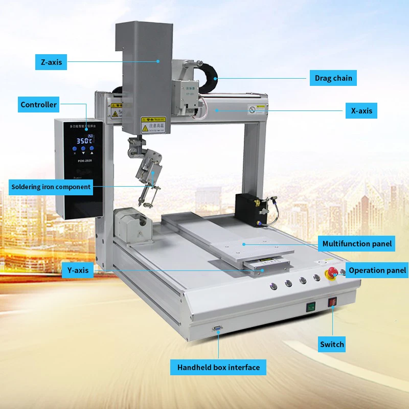 Ultimate Versatility Automatic Soldering Machines Rotary Solder Functionality Various Welding Purposes Core Motor PLC Pump