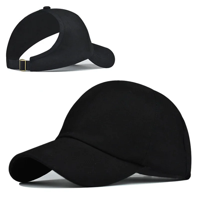 High Quality Baseball Oem Caps Half Head Baseball Hat Backless Cap Satin Lined Cap Ponytail Hat for Women