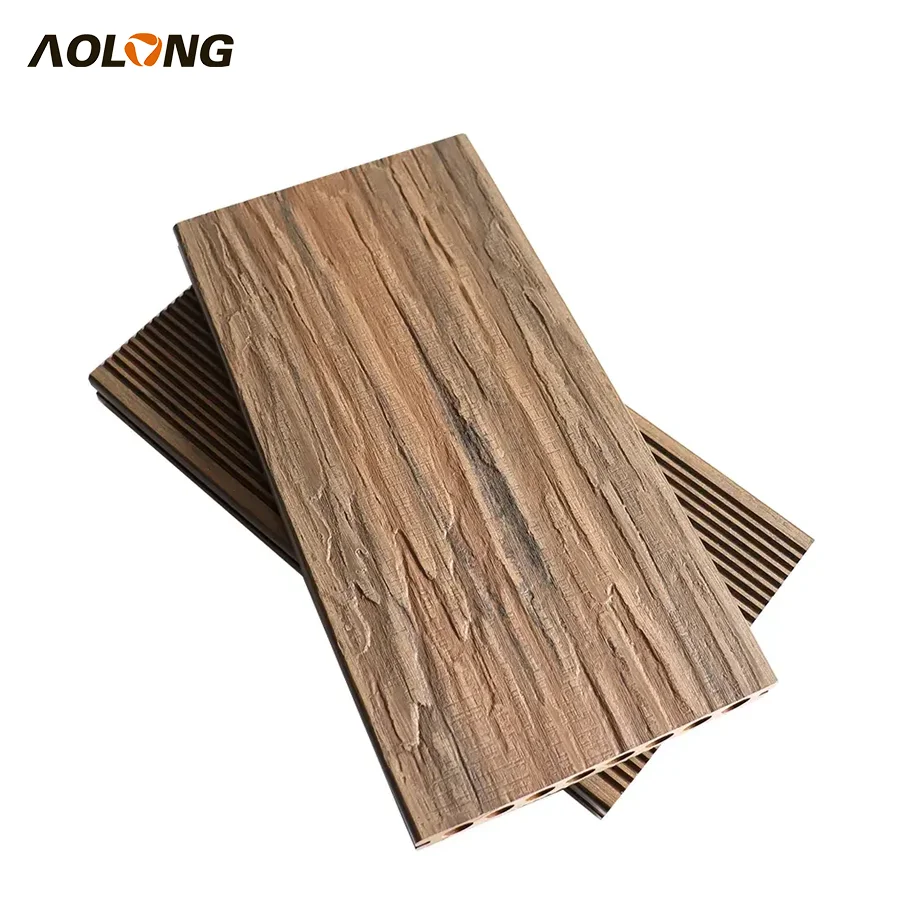 AOLONG Anti Uv Low Maintenance 150x25 Mm Wood Plastic Composite Wpc Hollow Board Waterproof Yacht Boat Decking Flooring