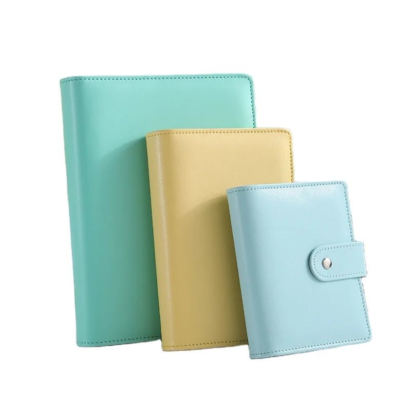 Factory wholesale A5 A6 Budget binder Cash Stuffing Binder with Envelopes PU Leather Binder Notebook Planner Organizer