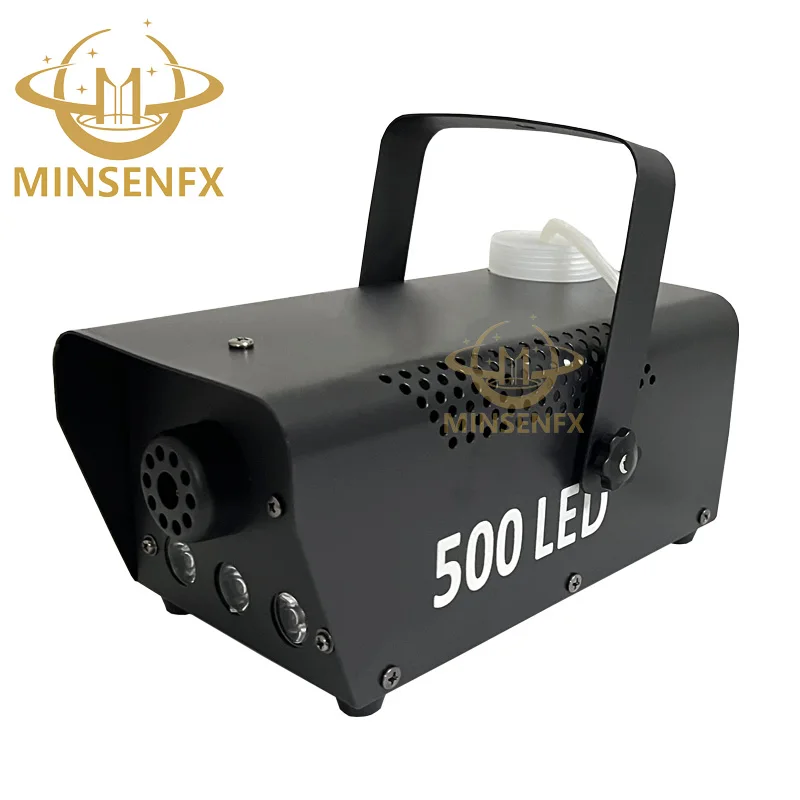 MINSENFX Professional Mini 500w Smoke Fog Machine Rgb Leds Stage Wedding Party Dj Smoke Machine