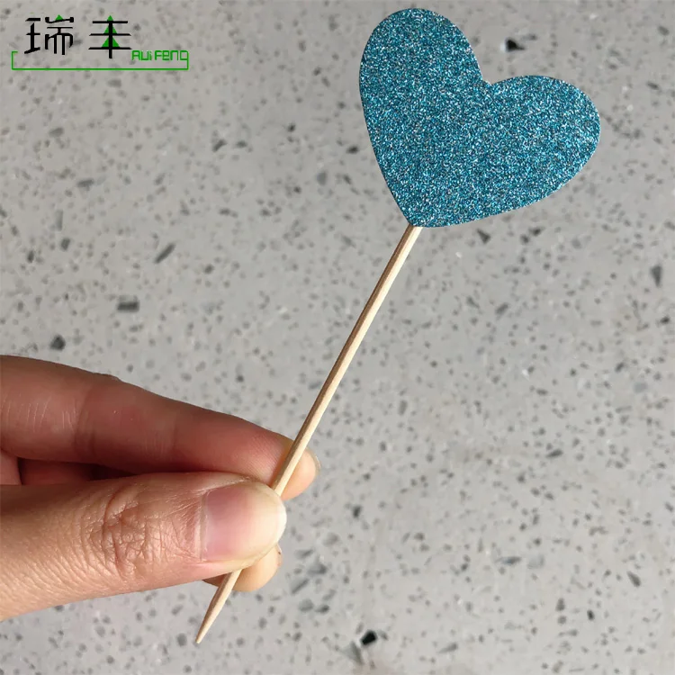 High quality Cartoon decor different size of disposable wood fruit fork