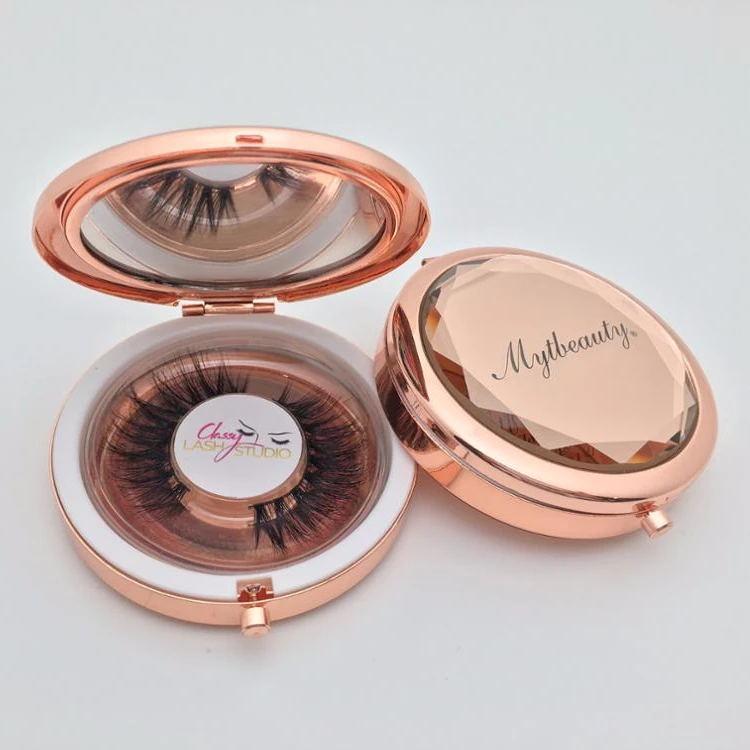 Fake 3D Mink Luxury Custom Eye Lashes Luxury Eyelash Packaging Box Make Up Cosmetics Mink Lashes And Custom Package
